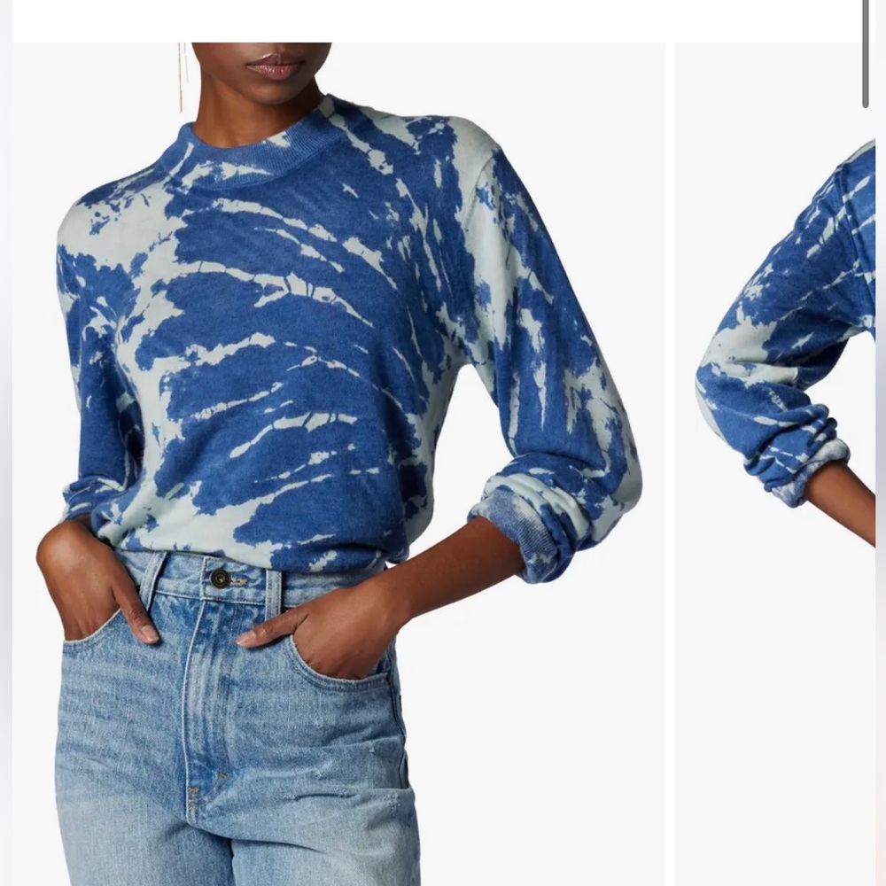 Equipment Agathe Mock Neck Sweater in Bright Blue Multi - Size XS
Equipment NWOT